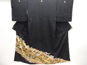 群鶴に宝尽くし・花古典柄留袖(比翼付き)